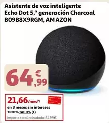 Total - Asistente De Voz Inteligente Echo Dot 5.a Generación Charcoal B09b8x9rgm,