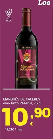 Marqués De Cáceres - Vino Tinto Reserva