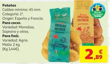 PATATA COCER CLB AUCHAN MALLA 2KG