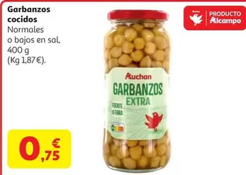 Auchan - Garbanzos Cocidos