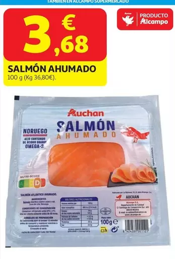 Auchan - Salmón Ahumado
