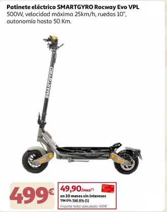 Smartgyro - Patinete Eléctrico Rockway Evo VPL