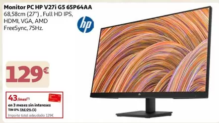HP - Monitor Pc Hp V271 G5 65p64aaa