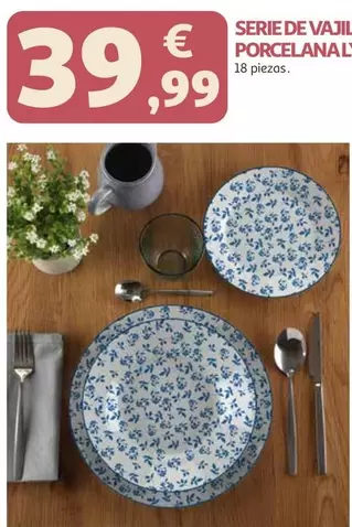 Serie De Vajilla Porcelanaliza