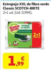 Scotch-Brite - Estropajo Xxl De Fibra Verde Classic