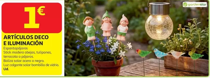 STICK TERRACOTA CHICO-CHICA ALTURA 30 CM. GARDENSTAR