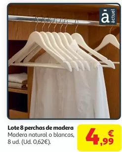 Lote 8 Perchas De Madera