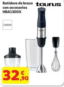 Taurus - Batidora De Brazo Con Accesorios HBA1300X 