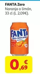 fanta - Zero Naranja O Limón
