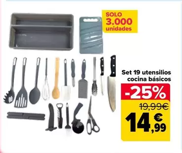 Set 19 Utensilios Cocina Basicos