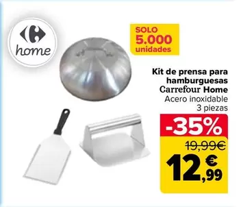  Carrefour Home - Kit De Prensa Para Hamburguesas