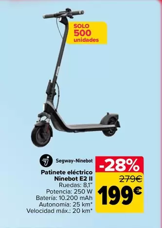 Segway Ninebot - Patinete Eléctrico Ninebot E2 lI