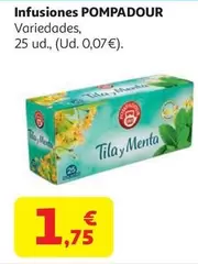 INFUSION TILA C/MENTA POMPADOUR 25 UND 43 G