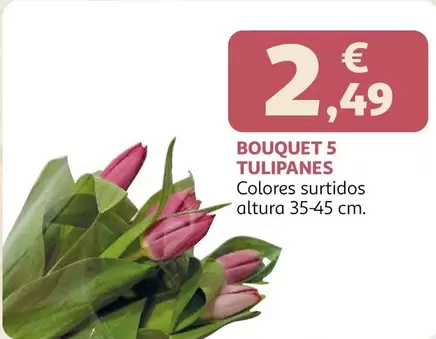 Bouquet -  5 Tulipanes