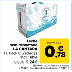 La Cantara - Leche Semidesnatada  