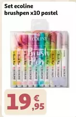 Set Ecoline Brushpen X10 Pastel