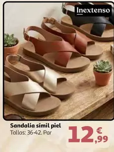 inextenso - Sandalia Símil Piel
