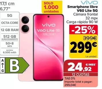 Vivó - Smartphone Libre V60 Lite 5G
