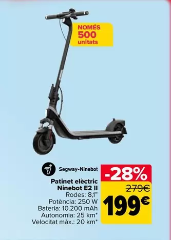 Segway Ninebot - Patinete Eléctrico Ninebot E2 lI