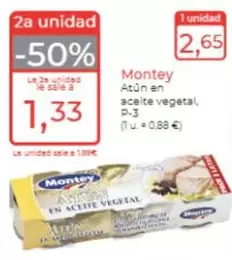 Montey - Atún En Aceite Vegetal
