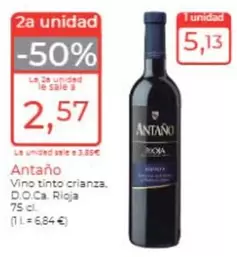Antaño - Vino Tinto Crianza, D.O.Ca. Rioja