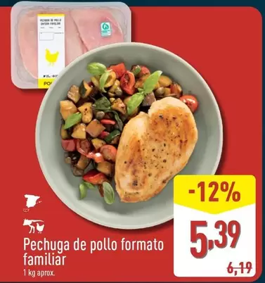 Pechuga De Pollo Formato Familiar