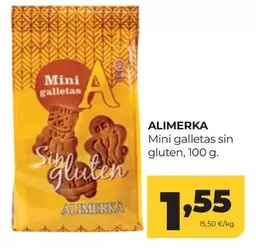 Alimerka - Mini Galletas Sin Gluten