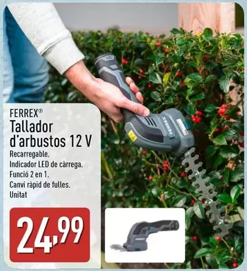 Ferrex - Tallador D'arbustos 12 V