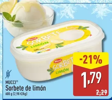Mucci - Sorbete De Limon