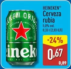 Heineken - Cerveza Rubia