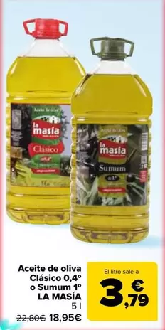 La Masía - Aceite De Oliva Clasico O Sumum