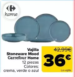 Carrefour Home - Vajilla Stoneware Mood 