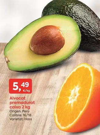 origen - Alvocat Premadurat Caixa