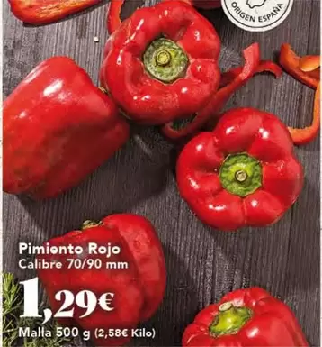 origen - Pimiento Rojo