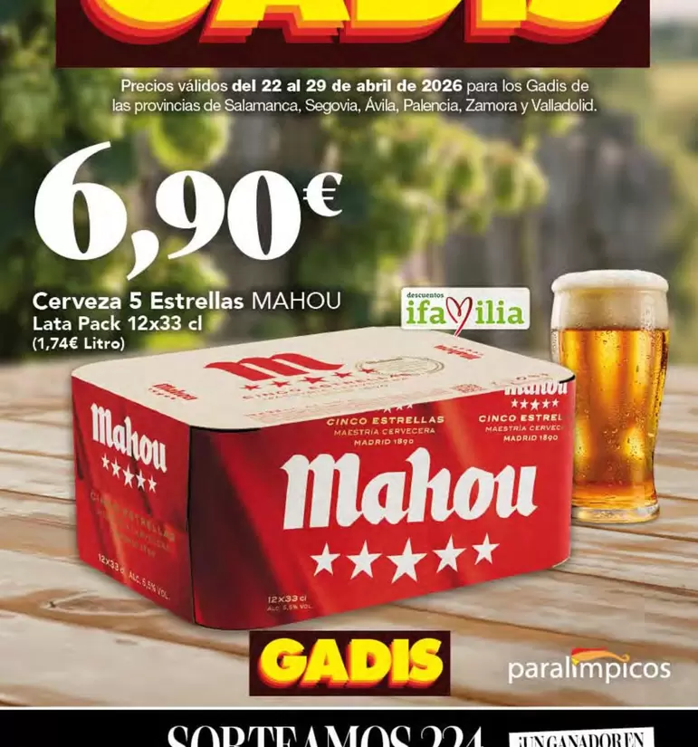 Mahou - Cerveza 5 Estrellas