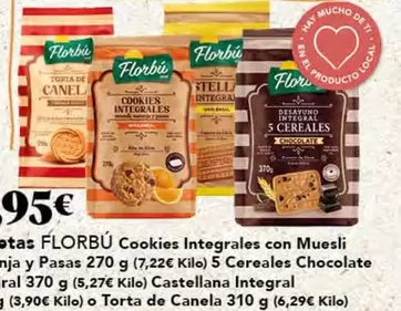florbu - Cookies Integrales Con Muesli Jia Y Pasas