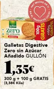 Gullón - Galletas Digestive Zero Sin Azucar Anadido