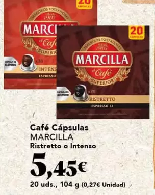 Marcilla - Café Cápsulas Ristretto O Intenso