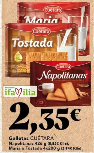 Cuétara - Galletas Napolitanas