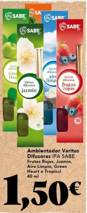 ifa sabe - Ambientador Varitas Difusors