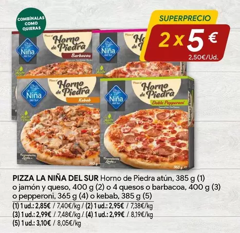 Pizza La Nina Del Sur Horno De Piedra Atún