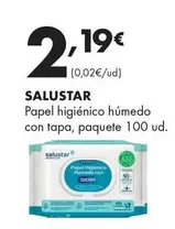 Salustar - Papel Higiénico Húmedo Con Tapa, Paquete