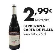 Carta De Plata - Berberana Vino Tinto