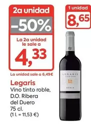 Legaris - Vino Tinto Roble, D.o. Ribera Del Duero