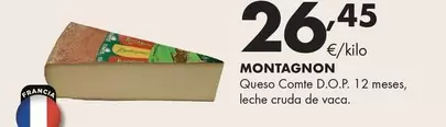 Montagnon - Queso Comte D.O.P. 12 Meses, Leche Cruda De Vaca