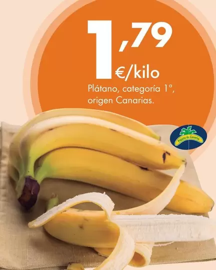 Platano, Categoria 1a, Origen Canarias