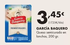 García Baquero - Queso Semicurado En Lonchas