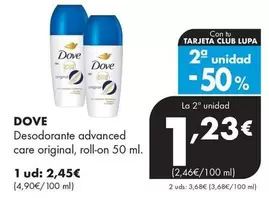 Dove - Desodorante Advanced Care Original, Roll-on