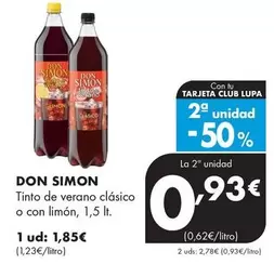 Don Simón - Tinto De Verano Clasico O Con Limón