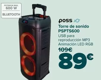 Poss - Torre De Sonido PSPTS600